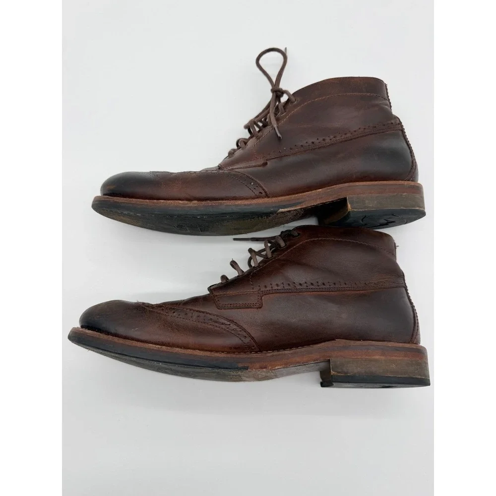Wolverine 1000 Mile Mens Brown Leather Wingtip Chukka Boots  display picture 3